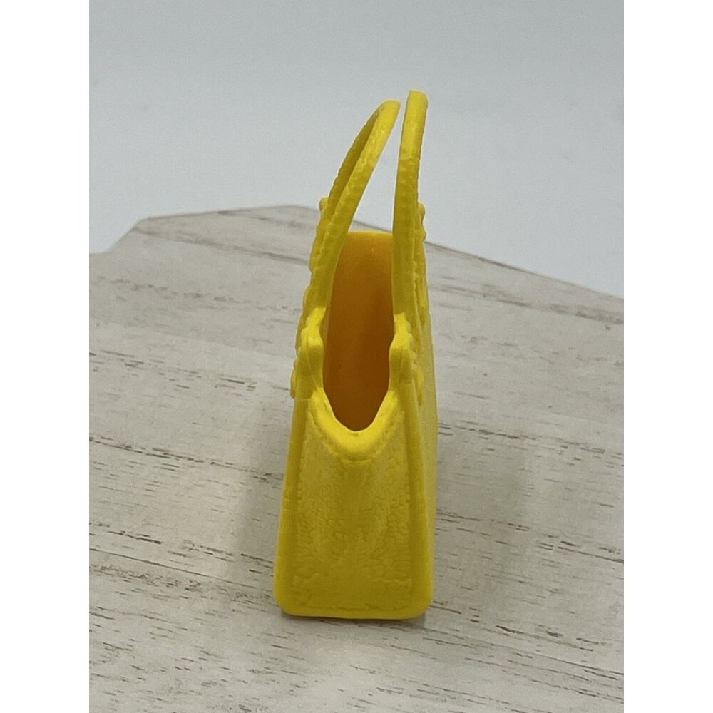 Barbie Doll Fashionista Accessory Yellow Handbag Diorama Mattel - Picture 7 of 8